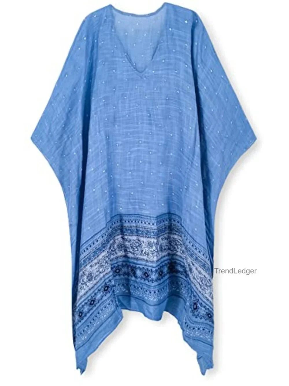 Women's Swimsuit Coverup Beach Kaftan Floral Pattern One Size